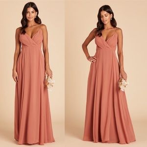 Birdy Grey “Kaia” Chiffon Terracotta Dress